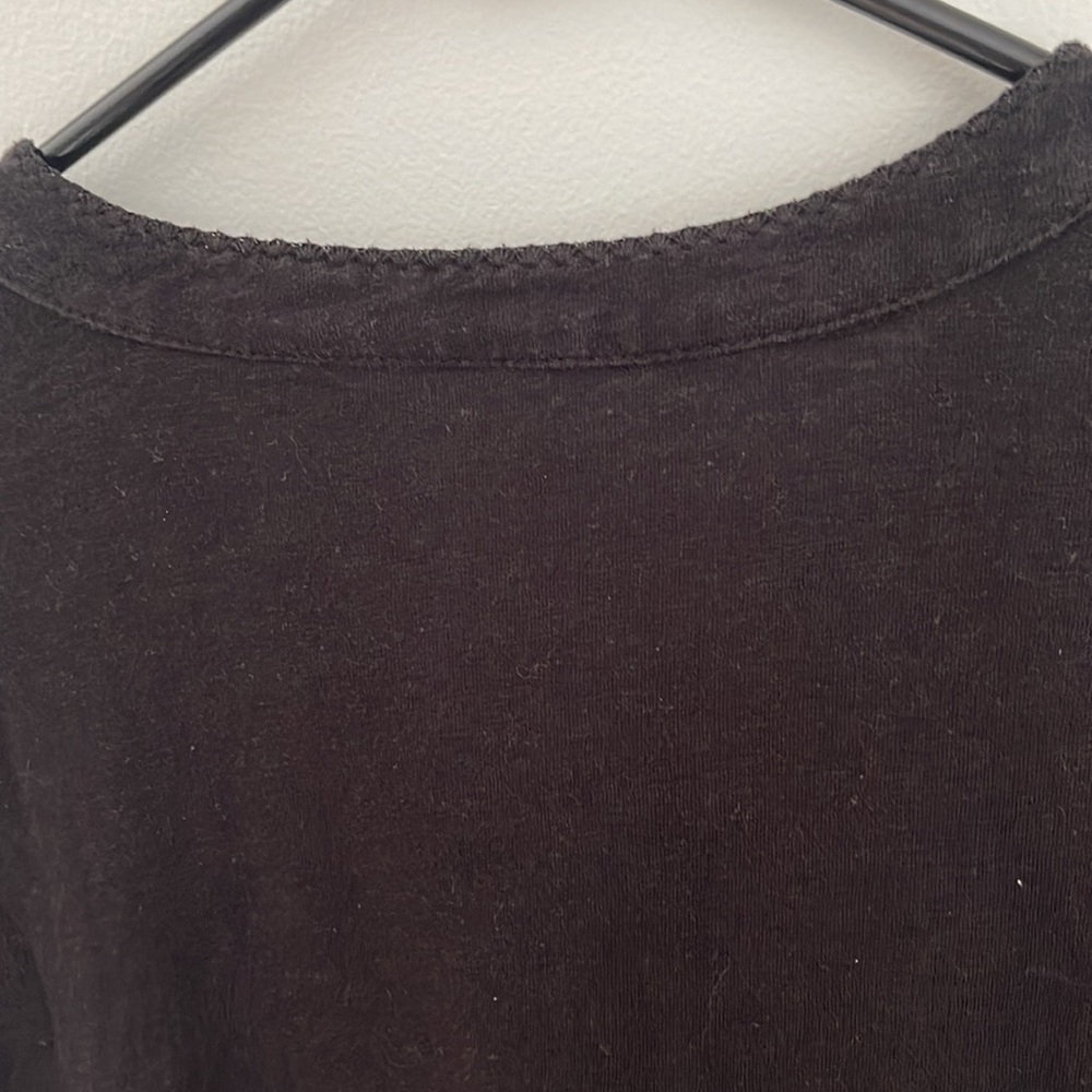 L.L.Bean embroidered V-Neck black women’s Medium button down cardigan top - Picture 9 of 10